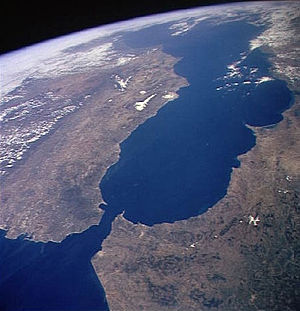 The Strait of Gibraltar from space (Image: Nasa)