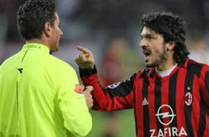 Fiery character during his playing days - Rino Gattuso  (Image from AFP)