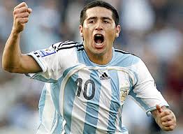 Riquelme played over 51 times for Argentina including at the 2006 World Cup  (Image from Getty)