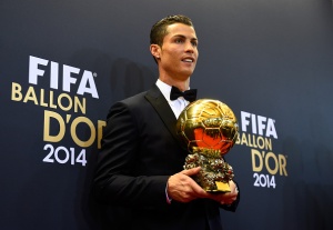 Last year's winner Cristiano Ronaldo is looking to make it three in a row at this years event (Photo by Mike Hewitt - FIFA/FIFA via Getty Images)