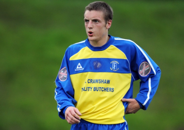 Vardy during his Stocksbridge days (Image from PA)